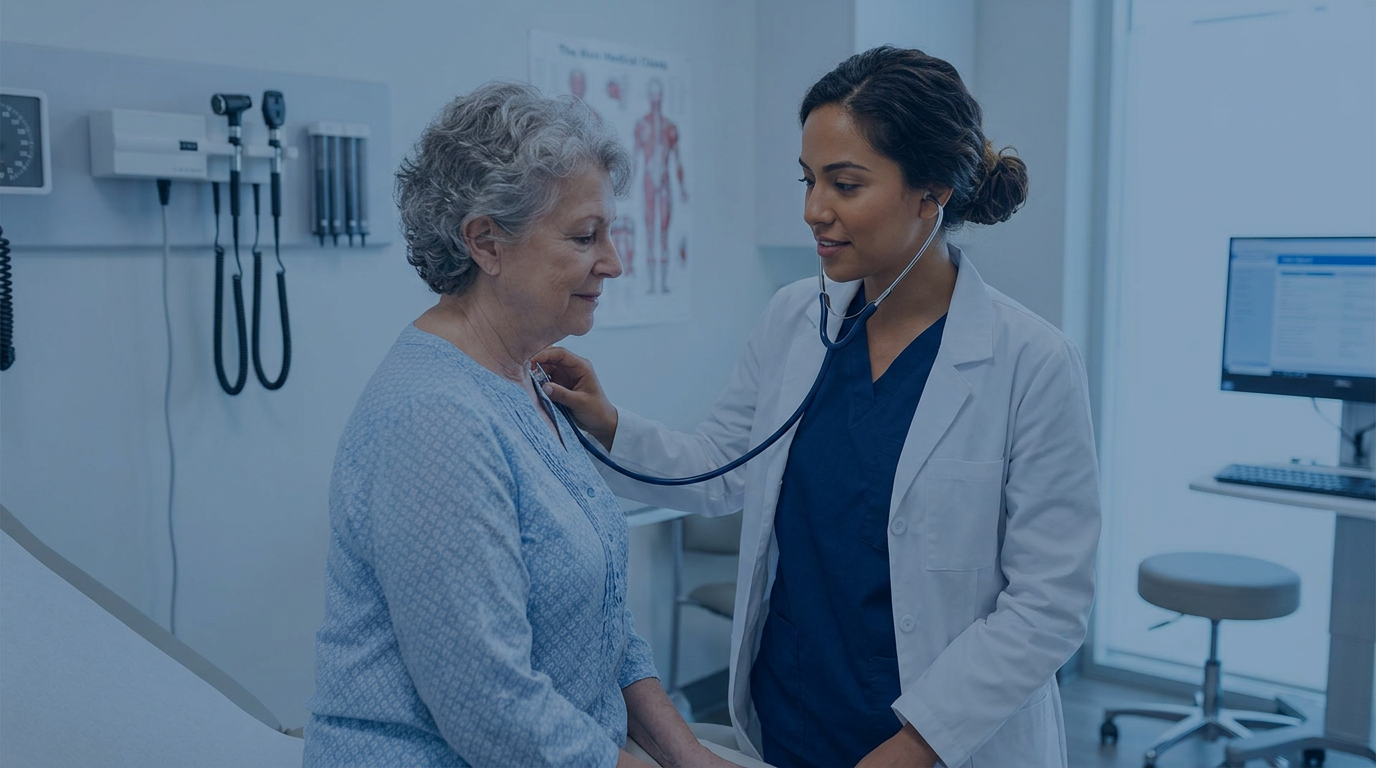 Doctora con paciente